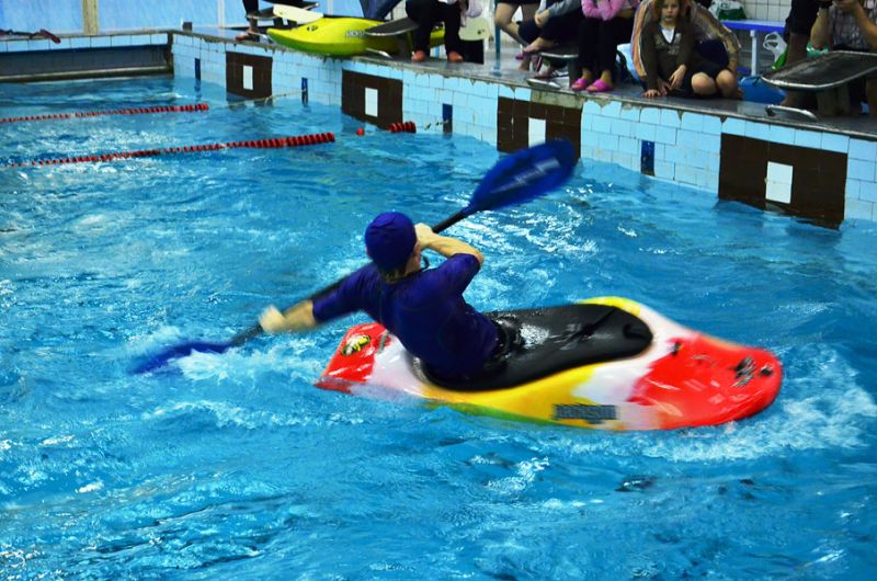 Открытый Чемпионат СПБ по фристайлу на гладкой воде в бассейнах 2014. Квалификация в кат. К1-М