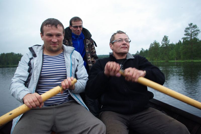 Родео-сборы в Финляндии(Лиекса)2012, август. Возвращаться с пикника решили на лодке.