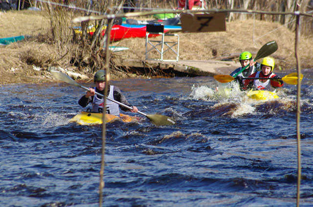 Соревнования КОС 2010, р. Мга, каяк-кросс