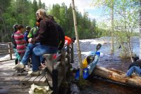 2-й этап кубка North Karelia freestyle paddling cup 2012 проводился в Неитикоски на волне.