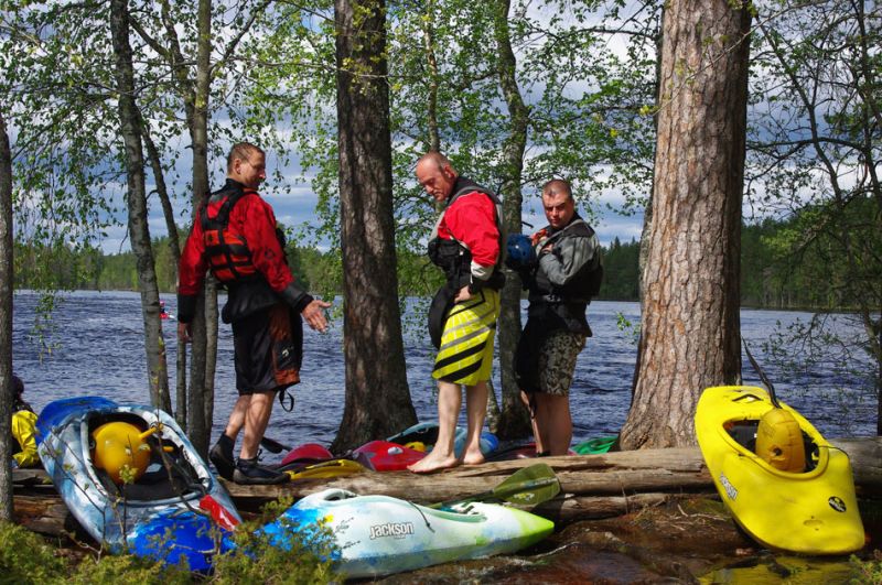 2-й этап кубка North Karelia freestyle paddling cup 2012. В ожидании начала соревнований.