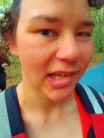 Осенний Кавказ(р. Белая) 2015. Лера поправила себе губы)))