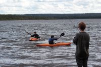 Тренировки новичков в Лосево на верхнем озере.