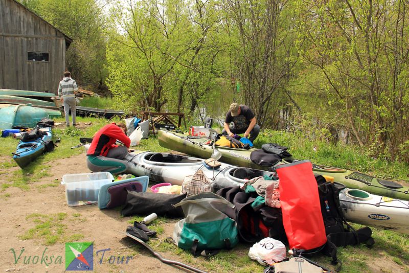 Клубный выезд на оз. Вуокса. На точке старта в р-не п. Беличье.