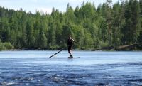 Июльские РОДЕО-СБОРЫ в Финляндии(Лиекса). Национальная финская забава - сплав на бревне.