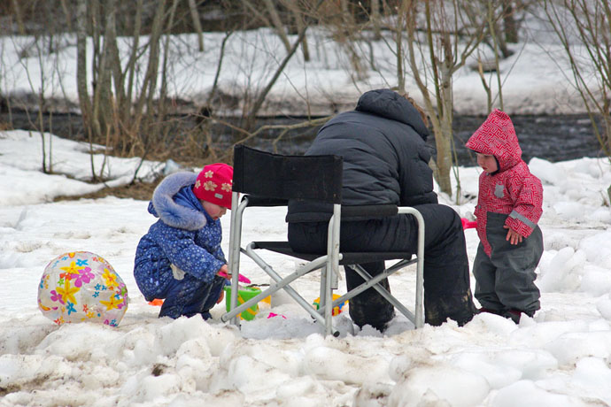 Кубок Открытия Сезона 2011, р. Мга. Пока папа гоняется за медальками.