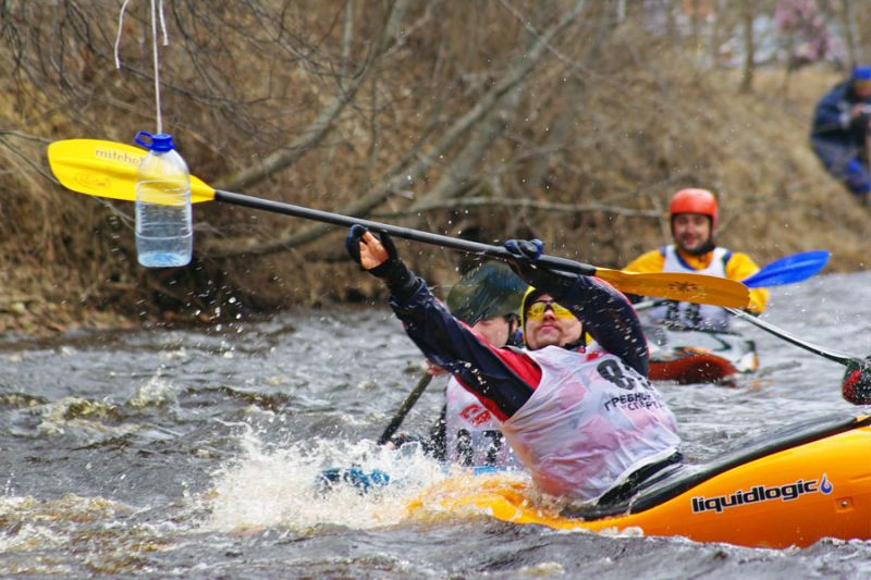 Кубок Открытия Сезона 2011, р. Мга. Каяк-кросс. А вот веслом не по правилам!