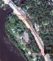 Схема подхода к базе Школы каякинга в Лосево.
